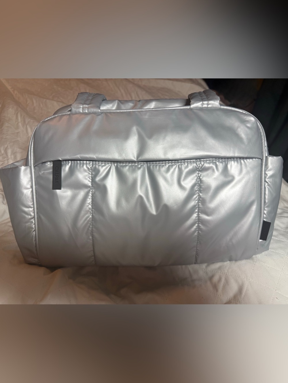 Calpak Luca Mini Duffel in Silver